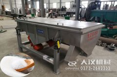 河北鹽分級(jí)不銹鋼直線篩已發(fā)貨，張先生請(qǐng)注意查收！